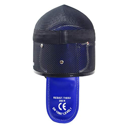 LEONARK Fencing Epee Mask Hema Helmet CE 350N Certified National Grade Masque - Fencing Protective Gear - color: Black, size: Medium