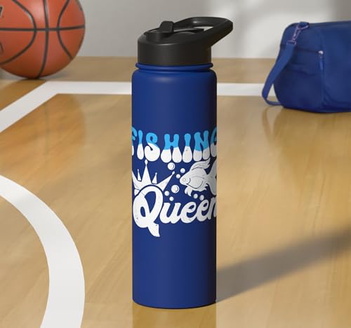 Aquarium Fish Tank Fish Queen Crown Hobby Stainless Steel Insulated Water Bottle