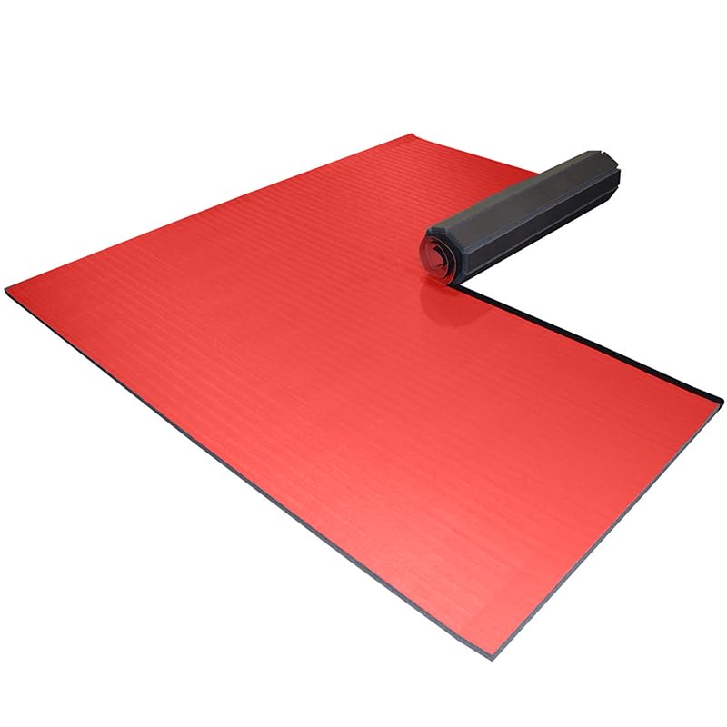 Dollamur 12'x12'x1-7/8" Home Mat, Tatami, FLEXI-Connect® - color: Red