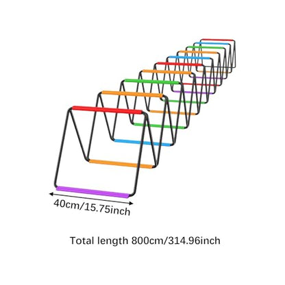 Vaveren Agility Ladder Jumping Obstacles for Men Women and Kids Flexible Folding Football Footwork Speed Ladder for Volleyball