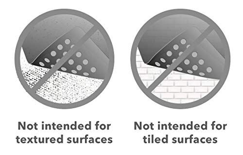 “Pebbles” Non-Slip Bathtub/Shower Mat 27.5”x14” Rectangular, Non-Toxic, Safe, Clean, Machine-Washable, Superior Grip & Drainage, Vinyl, for Smooth Floors ONLY, Transparent Clear