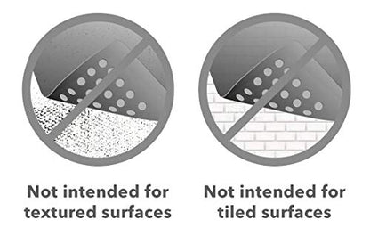 “Pebbles” Non-Slip Bathtub/Shower Mat 27.5”x14” Rectangular, Non-Toxic, Safe, Clean, Machine-Washable, Superior Grip & Drainage, Vinyl, for Smooth Floors ONLY, Transparent Clear