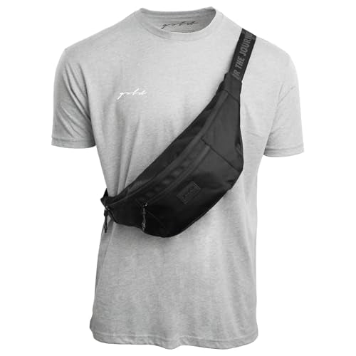 Gold BJJ Goshi Waist Pack - Jiu Jitsu Crossbody and Fanny Pack Bag for No-Gi Training with Wet Gear Storage (Olive) - color: Olive