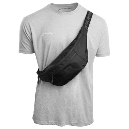 Gold BJJ Goshi Waist Pack - Jiu Jitsu Crossbody and Fanny Pack Bag for No-Gi Training with Wet Gear Storage (Olive) - color: Olive