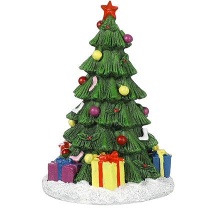 Ipetboom Reptile Decor Christmas Tree Aquarium Decorations Miniature Resin Landscape Ornaments for Holiday Fish Tank Supplies Table Decor Aquarium Christmas Tree