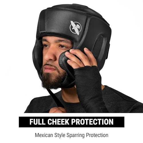 Hayabusa T3 Adjustable Boxing Headgear for Sparring - color: Black, size: Medium