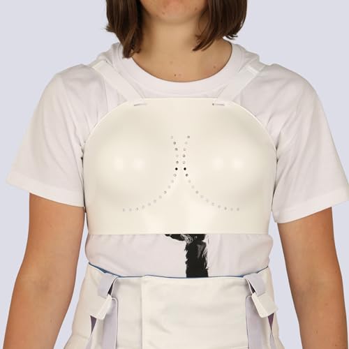 Fencing Chest Protector - Integral Fencing Chest Guard for Women - Adjustable Plastic Breast Protector - Fencing Gear for Foil Epee Sabre - size: Medium