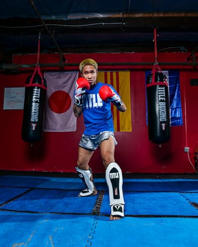 Title Boxing Gel Elite Pro Shin & Instep Guards, Muay Thai, MMA, Kickboxing, Martial Arts, Red - size: Large
