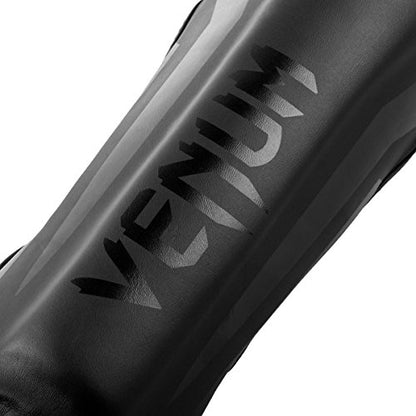 Venum Kids Elite Shinguards - color: Matte/Black, size: Medium: 6-8 Years