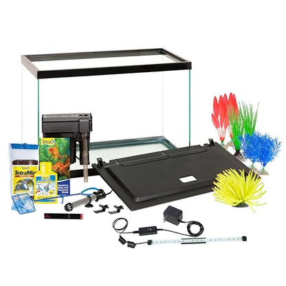 Tetra ColorFusion Aquarium 20 Gallon Fish Tank Kit, Includes LED Lighting and Decor
