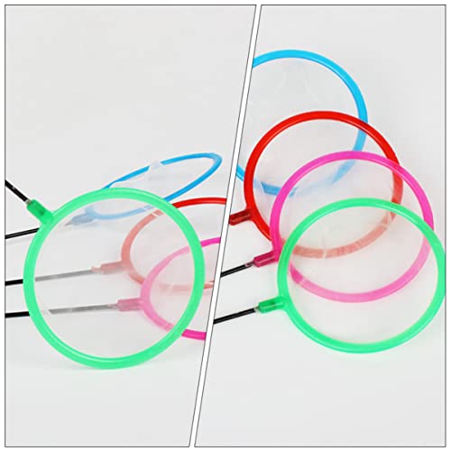 Balacoo 5pcs Fine Color Skimming Artemia Small Shrimp Pond Aquarium Brine Tackle Long Accessory Random for Network Sieves Catch Tank Tools Net with Mesh Hatchery Creek Tool Fish