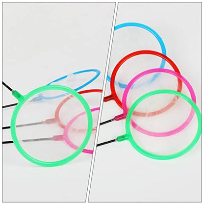 Balacoo 5pcs Fine Color Skimming Artemia Small Shrimp Pond Aquarium Brine Tackle Long Accessory Random for Network Sieves Catch Tank Tools Net with Mesh Hatchery Creek Tool Fish