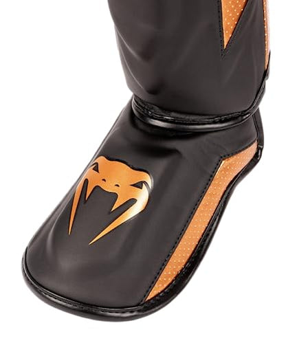 Venum Venum Elite Evo Shin Guards - color: Black/Bronze, size: X-Large