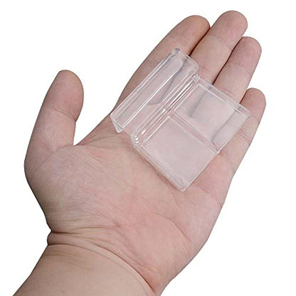 Saim 8PCS Acrylic Aquarium Cover Clip Fish Tank Glass Cover Clip Support Holder Universal Lid Clips for Rimless Aquariums (12mm)