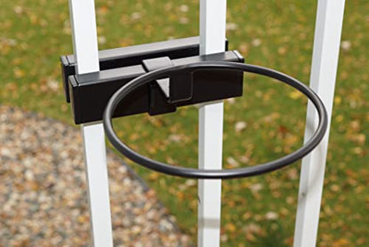 Preminum - Heavy Duty - Deck Railing Container Holder/Bracket Kit for Round Pot Planters (6") - size: 6 Inch