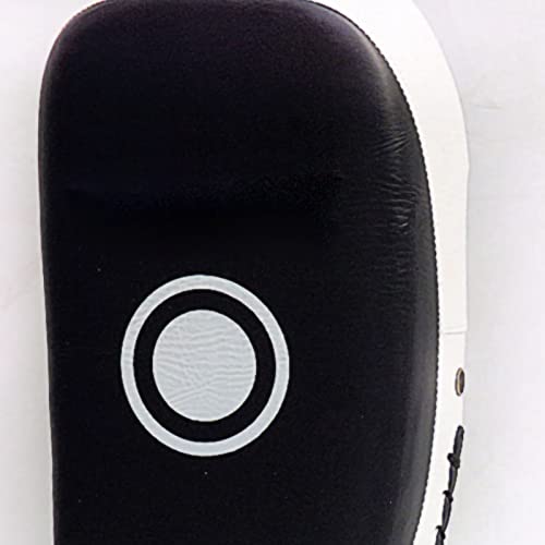 Rengue Boxing Strike Pad, Boxing Pads Kick Punch Training, Multifunction Protective Target for Muay Thai and Kickboxing Enthusiasts Strike Pad, High Density Sponge for Nan - color: White Stripe