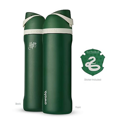 Owala Harry Potter FreeSip Stainless Steel Water Bottle 24 oz Slytherin - color: Slytherin, size: 24 Ounces