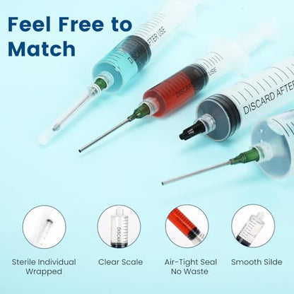 30ml Independent Packing Industrial Luer Lock Syringes with Needle and Sealing Caps for Engineered Fluid，Glue Applicator and Refilling (Pack of 5) - style: 30ml/cc