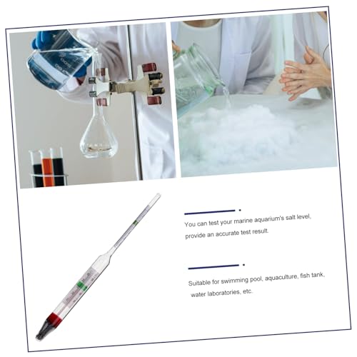 Veemoon 1set Hydrometer Kit for Testing Includes Portable Salinometer and Measuring Cylinder for Accurate Aquarium and Aquaculture Monitoring