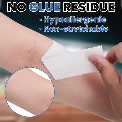 NUITPY 8 Pack Athletic Tape, White Sports Tape, Easy Tear Wrist Tape, Strong Adhesion Tapes for Boxing, Gymnastics, Hockey, Soccer, Lacrosse and First Aid(1.5in x 184ft Total) - color: White-8 Rolls