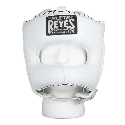 CLETO REYES Boxing Traditional Headgear for Men and Women, Sparring Fighting Sports, Kickboxing, MMA, Muay Thai - color: White