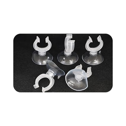 20PCS 17mm Aquarium Suction Cup Clips, Clear Airline Tube Holders for Fish Tank Air Hose, Clamps for Aeration Tubing Setup and Organization - size: 17mm