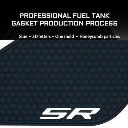 for CFMOTO CF Moto 450SR SR450 450 SR 2023 - Motorcycle Side Fuel Tank pad Tank Pads Protector Stickers Decal Gas Knee Grip Traction Pad 450SR 2024 tankpad Black