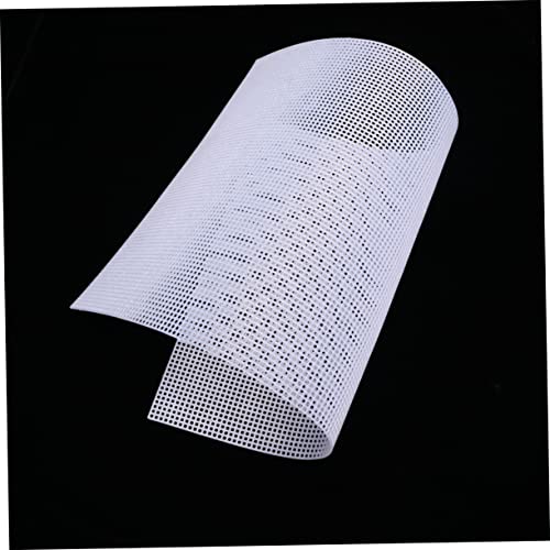 BESPORTBLE 5PCS Multi Purpose Plastic Mesh Grid Sheet for DIY Projects Cuttable Fish Tank Mesh Panel Sturdy and Flexible Crafting Material White - color: White
