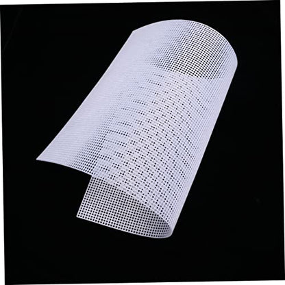 BESPORTBLE 5PCS Multi Purpose Plastic Mesh Grid Sheet for DIY Projects Cuttable Fish Tank Mesh Panel Sturdy and Flexible Crafting Material White - color: White