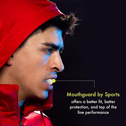 DAMAGE CONTROL Extreme Impact Sports Mouth Guard w/Case - color: White, size: Adult