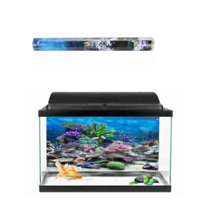 Cocoarm Aquarium Background, Fish Background Double Sides Fish for Fish Decorations Multiple Sizes (1) - size: 1