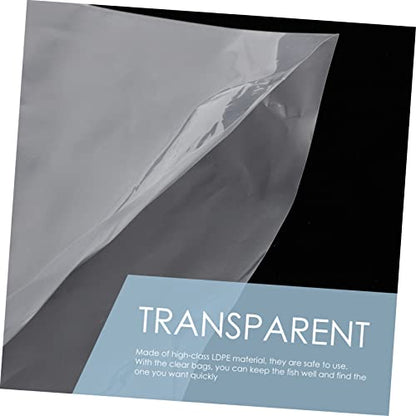 OUNONA 20Pcs Transparent Live Fish Transport Bags Aquarium Fry Packaging Pouches for Safe Tropical and Fish Shipping and Storage