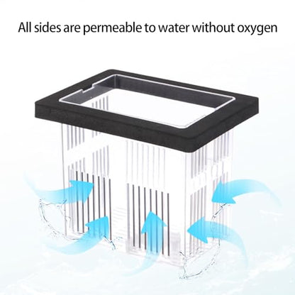 Floating Aquarium Hatchery Clear Breeding Box for Fish Shrimp Safe Habitats Hatching Container for Fishtanks Decoration Fishtanks Breeding Container