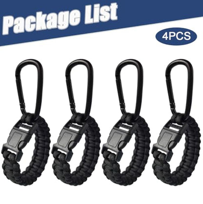 Baseball Glove Clip for Hanging Bags,Portable Paracord Gear Holder with Hook Clip,Sports Equipment Drying Rack for Baseball Softball Gloves - style: 4-Black