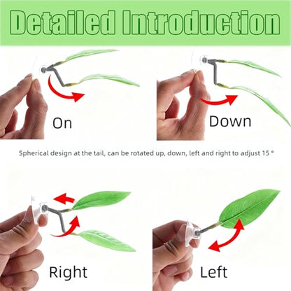4 Pcs Betta Fish Leaf Pads with Suction Cups Adjustable Aquarium Tank Accessories Plastic Simulated Plants for Betta Resting Breeding Spawning and Playing Décor
