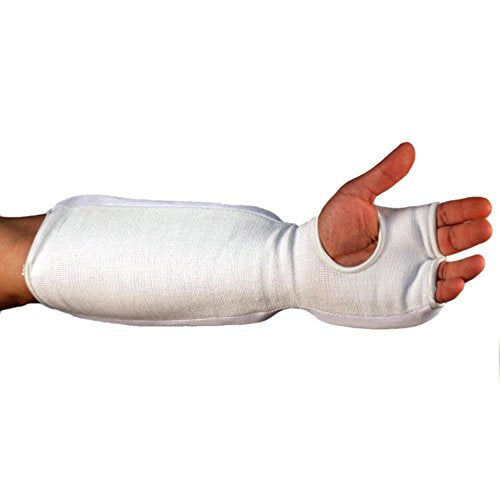 Pine Tree Martial Arts Taekwondo, Karate Training Cloth Fist & Forearm Pad - size: XS-CHL, style: White
