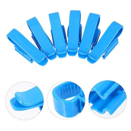 6pcs Aquarium Hose Clamps Plastic Water Pipe Fixing Clips for Fish Tank Accessories Easy to Install Remove for Water Pipe Connection and Replacement