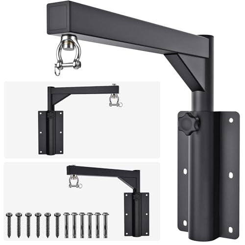 SELEWARE Wall Mount Heavy Bag Hanger Heavy Duty Punching Bag Hanger - color: 17" with Adjustable Angle & Height