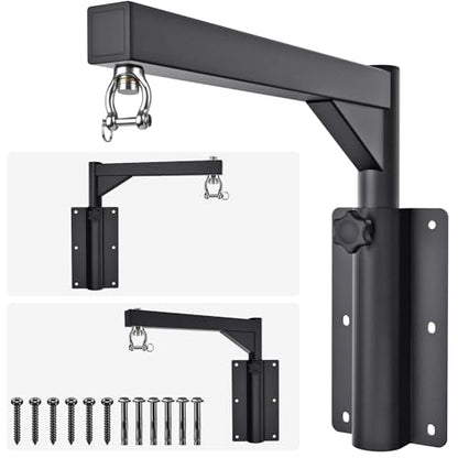 SELEWARE Wall Mount Heavy Bag Hanger Heavy Duty Punching Bag Hanger - color: 17" with Adjustable Angle & Height