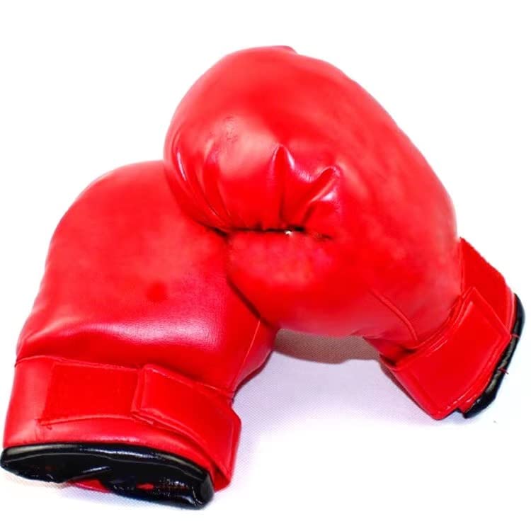 OYSTERBOY Adult Boxing Gloves, Punching Gloves, Professional Shockproof Faux Leather Sparring Training Glove Set Punching Bag Mitts for Muay Thai, MMA, Kickboxing, Men/Women - color: Red