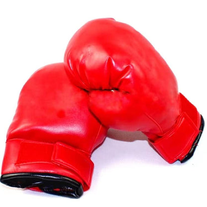 OYSTERBOY Adult Boxing Gloves, Punching Gloves, Professional Shockproof Faux Leather Sparring Training Glove Set Punching Bag Mitts for Muay Thai, MMA, Kickboxing, Men/Women - color: Red