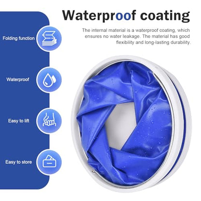Car Collapsible Water Bucket, Vehicle Portable Water Container, Waterproof Fabric Pop Up Bucket for Car Washing, Camping & Emergency Water Storage (11L) - size: 1 PC #11L