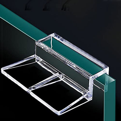 6 Pieces Acrylic Transparent Fish Tank Glass Cover Clip Glass Cover Support Holders Lid Support Holder for Rimless Aquarium Fish Tank (6 mm)