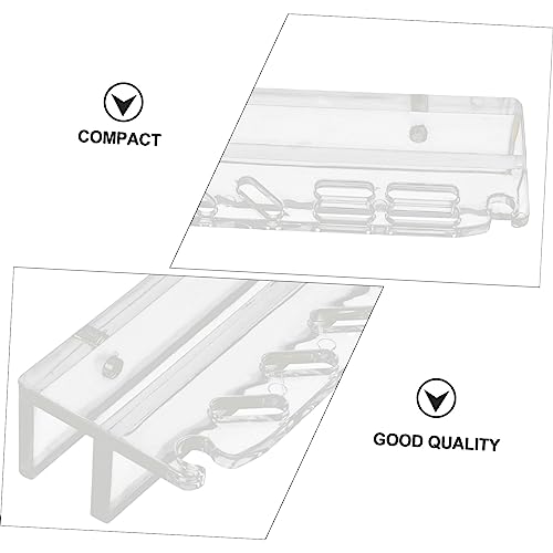 UKCOCO Acrylic Aquarium Tool Holder Water Plants Maintenance Organizer Rack for Aquatic Tools Storage Stand for Fish Tank Cleaning and Care