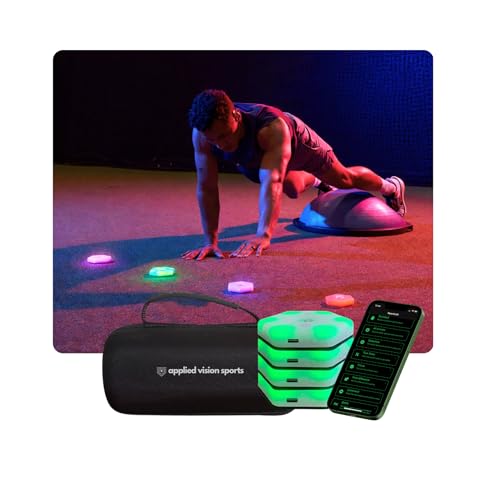 Sports Reaction Agility Lights Training Kit Improves Reaction Time & Agility for Athletes, Physical Therapists & Fitness Trainers Sports.