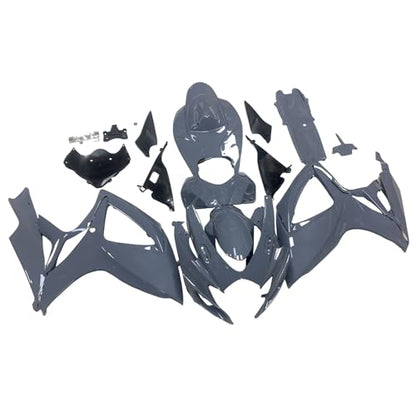 Injection Mold Nardo Gray Fairing Kit Fit for Suzuki 2006 2007 GSXR600 GSXR750 K6 ABS Plastics Bodywork Body Kits - size: Style 24