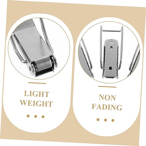 PRETYZOOM 10pcs Rustless Lightweight Pot Lid Hook Buckle Clip Versatile for Kitchen Camping Hiking Random Color
