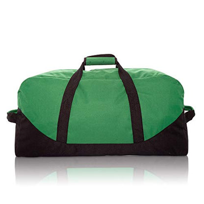 DALIX 25" Big Adventure Large Gym Sports Duffle Bag (Black Grey Navy Blue Red Camo) - color: Dark Green