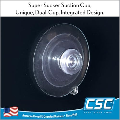 12 Pack Suction Cups, Heavy Duty Super Sucker Suction Cup Without Hook, 1.75" Diameter, 4 pounds Downward Weighted Rate, Display Signage in Retail, Ideal for Home, Office, & Retail Stores