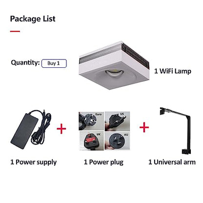 RL90 Full Spectrum Saltwater Reef Aquarium LED Light Aquarium Reef Led, for 24inch 60cm 2ft SPS LPS Reef Coral Tank, App Control (1 RL90FS with arm kit) - size: 1 RL90FS with arm kit